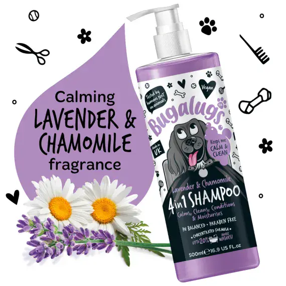 Bugalugs - Lavender & Chamomile 4-in-1 Calming Shampoo