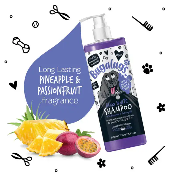 Bugalugs - Maxi White Whitening Shampoo with Pineapple & Passionfruit