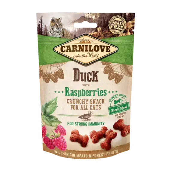 Carnilove Cat Treats - Duck & Raspberry - 50g