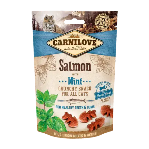 Carnilove Cat Treats - Salmon & Mint - 50g