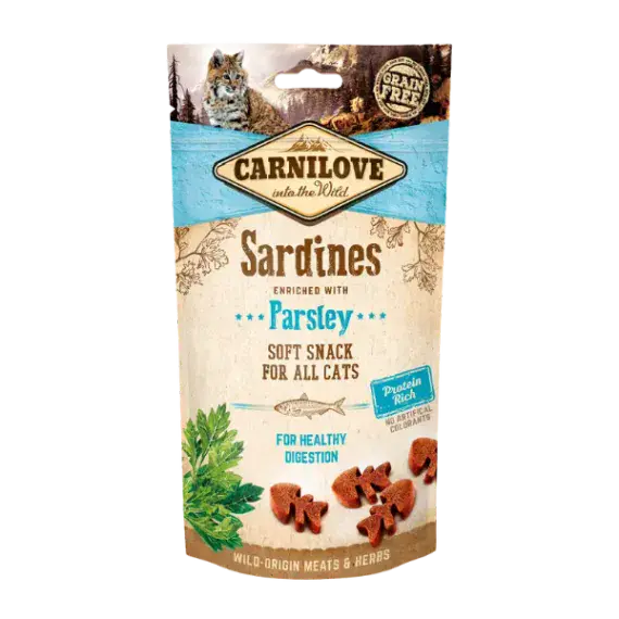 Carnilove Cat Treats - Sardines & Parsley - 50g
