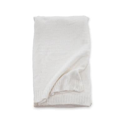 Ally Throw Polyester, White , 170x130