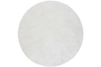 Blanca round Polyester Carpet , 200x200, White