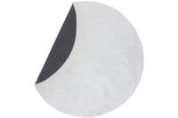 Blanca round Polyester Carpet , 200x200, White