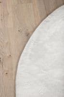 Blanca round Polyester Carpet , 200x200, White