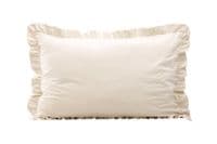 Hailey Cushion Cover Poly Velvet , White 70x100