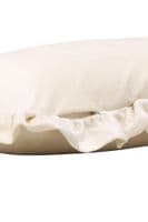 Hailey Cushion Cover Poly Velvet , White 70x100