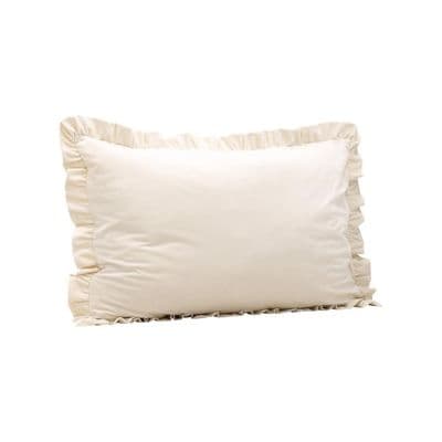 Hailey Cushion Cover Poly Velvet , White 70x100