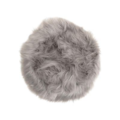 Katy Polyester, 34x34, Round,Grey