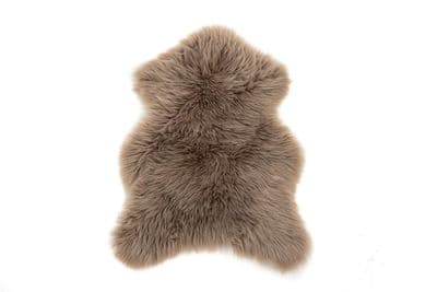 Katy Sheepskin Polyester, Brown , 60x90