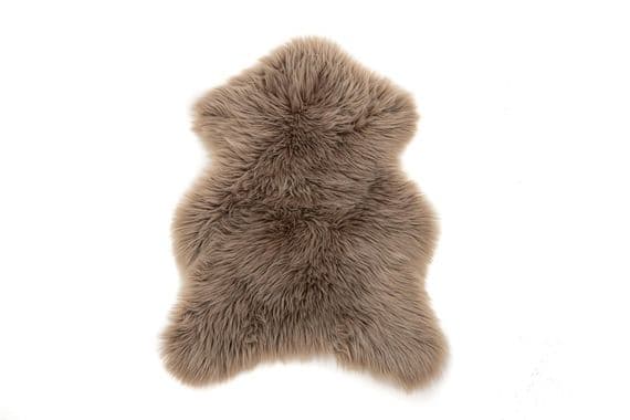 Katy Sheepskin Polyester, Brown , 60x90