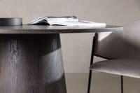 Lanzo Round Dining Table 120cm - Mocca