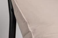 Ronja Cushion Cover Washed Cotton , Beige 45x45