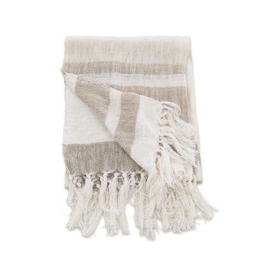 Sandy Throw Polyester , Beige, 170x130
