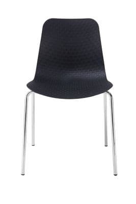 Set of 4 Stackable Ridely Chairs-Black