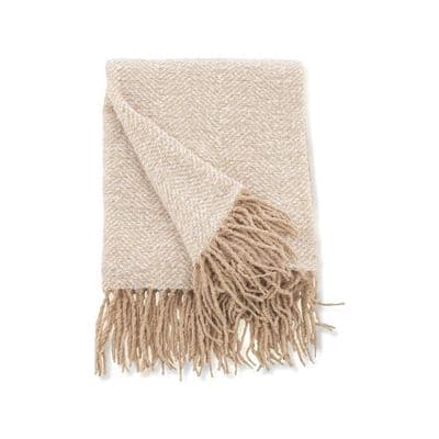 TobyThrowPolyester,Beige ,170x130