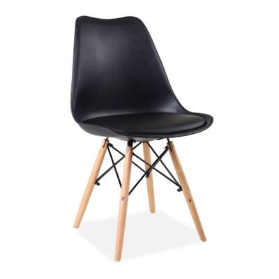 x1 Tulip Eiffel Dining Chairs, Black