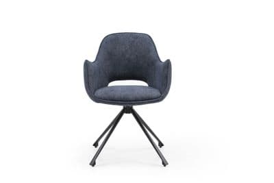 x2 Ioannis Pyramid Style Dining Chairs- Blue