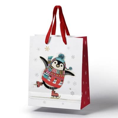 12 PACK PENGUIN GIFT BAG 24CM 🐧🎁