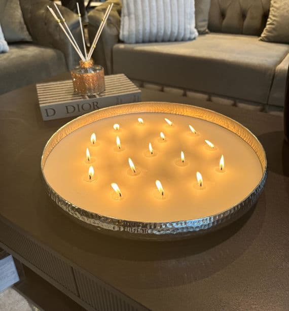 17 Wick Candle Gold Base