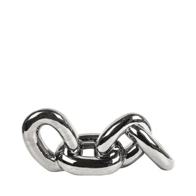 17.5cm 4-Chain Silver Decoration