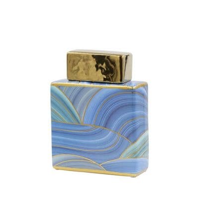 21.5cm Ginger Jar Teal Blue – Home Luxe Interior