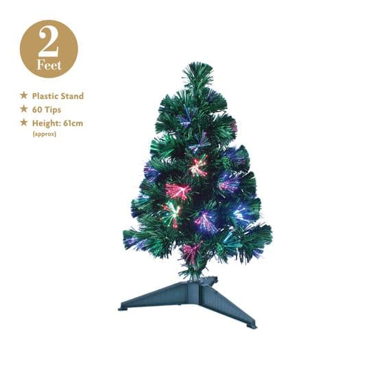 2ft Green Fibre Optic Christmas Tree 🎄✨🌟