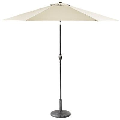 2M Parasol Crank & Tilt 6 Ribs - Beige
