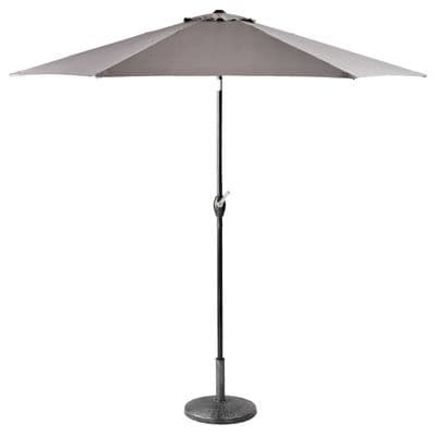 2M Parasol Crank & Tilt 6 Ribs - Grey