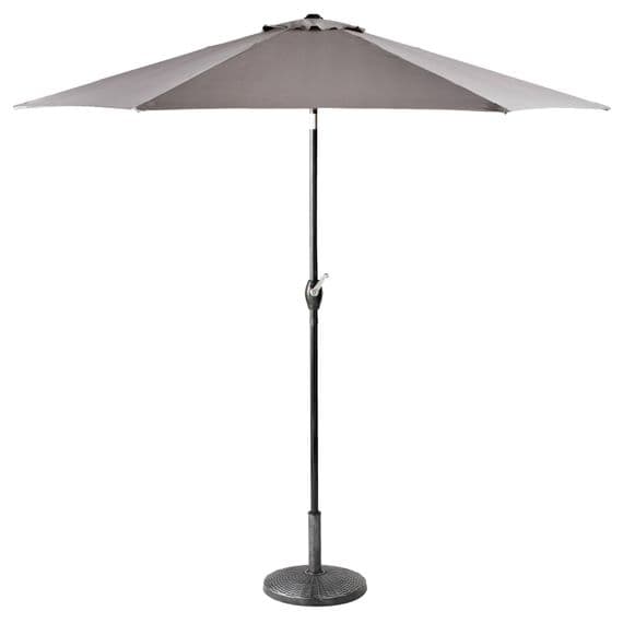 2M Parasol Crank & Tilt 6 Ribs - Grey