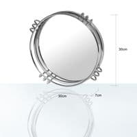 30cm Chrome And Mirror Tray