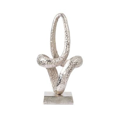 37cm Abstract Sculpture Nickel