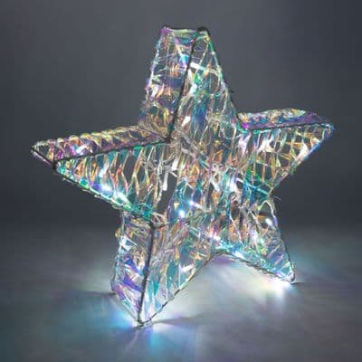 3D Iridescent Film Metal Frame Star Light 🌟