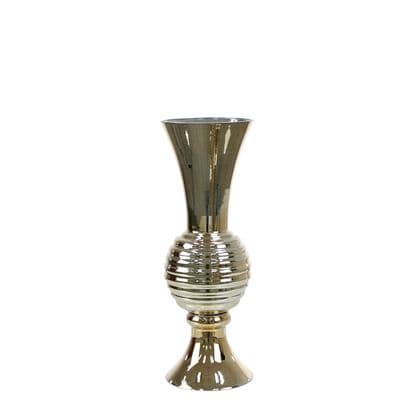 45cm Gold Glass Flared Vase