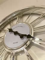 45Cm Roman Numeral Clock Silver