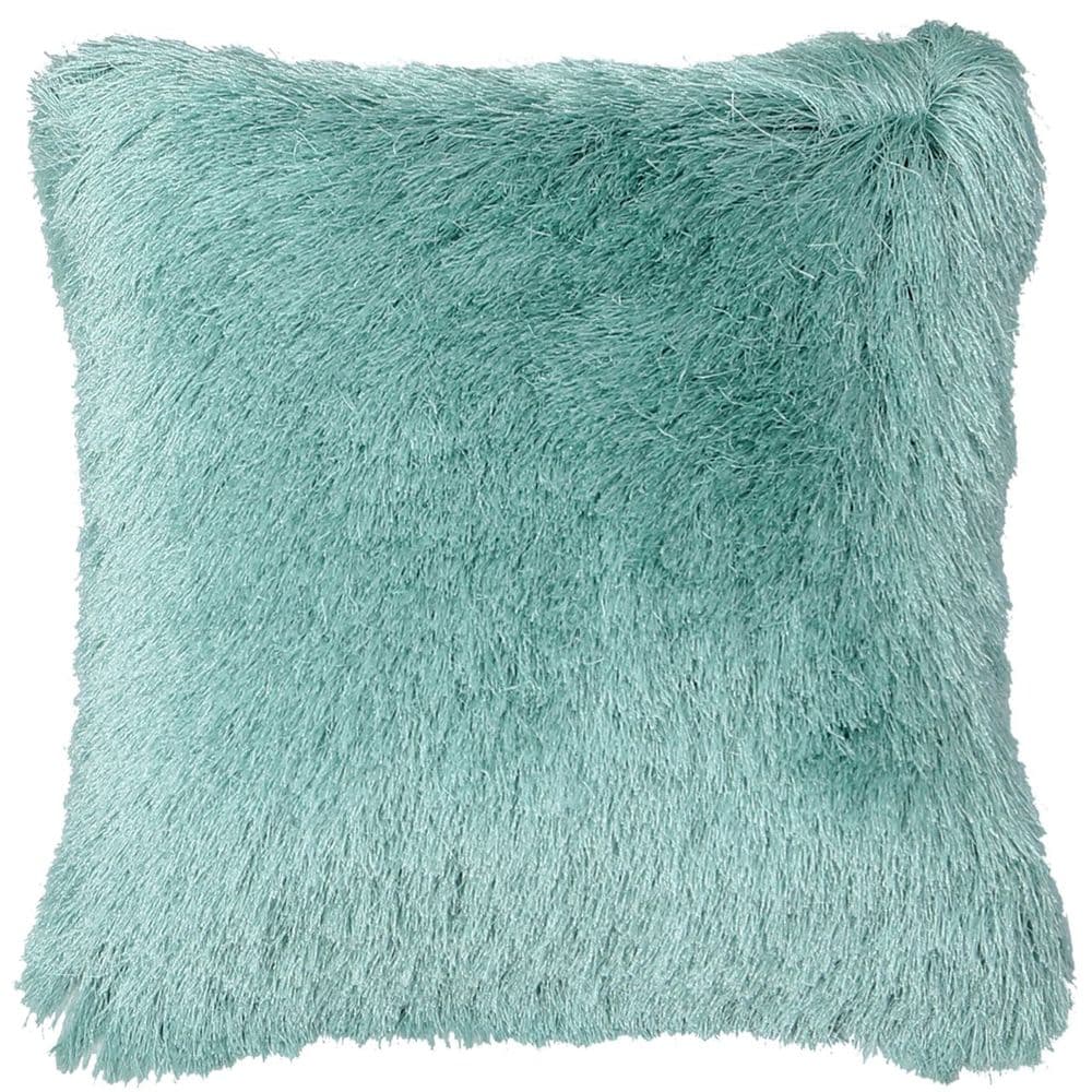 45x45cm Mint Green Fluffy Filled Cushion