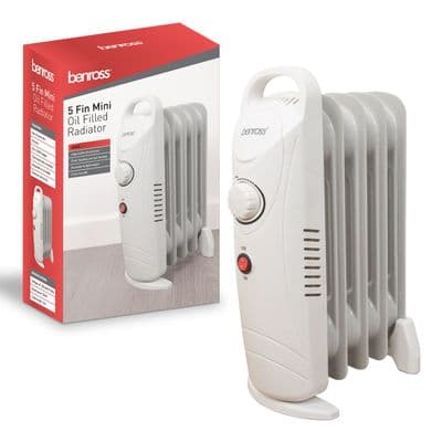 5 Fin Mini Oil Filled Radiator - 500W