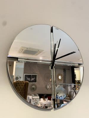 50cm 4-Part Mirror Wall Clock