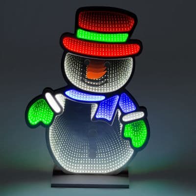 60cm Festive Infinity Snowman Light 🎄