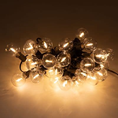8M G40 Globe 25 LED Festoon Lights - Warm White   🌟✨