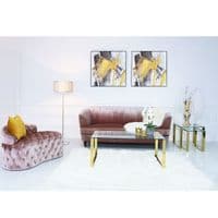 91.5cm Square Mustard & Black Framed Abstract Canvas Wall Art