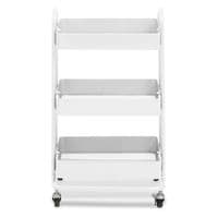 Acero Three-Tier White Metal Trolley – Home Luxe Interior