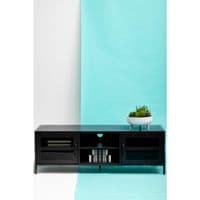 Acier Two Door Black Metal Media Unit - Home Luxe Interior