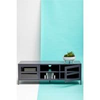 Acier Two Door Grey Metal Media Unit - Home Luxe Interior