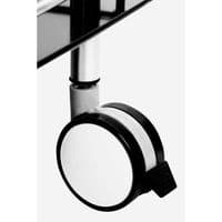 Adam Black Tempered Glass Serving Trolley – Home Luxe Interior