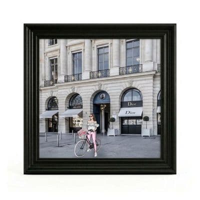 Add warmth and elegance to your interior with the Dior Maison Boutique Champagne Step Frame Wall Art