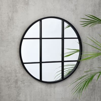 Al Fresco Round Sectioned Mirror 60cm – Home Luxe Interior