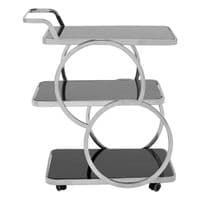 Alvaro Chrome Finish Drinks Trolley – Home Luxe Interior
