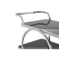 Alvaro Chrome Finish Drinks Trolley – Home Luxe Interior