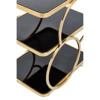 Alvaro Gold Finish Drinks Trolley – Home Luxe Interior